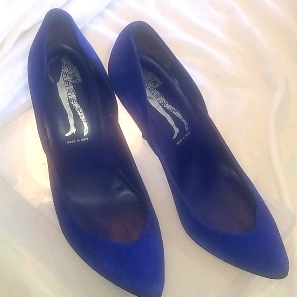 Sigerson Morrison Blue Suede Pumps